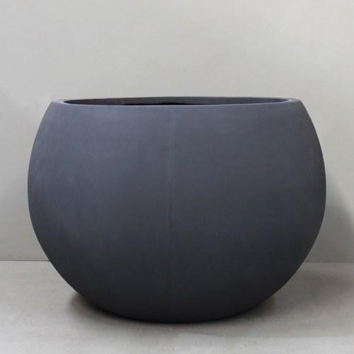 Pigmented Charcoal Orb Planter