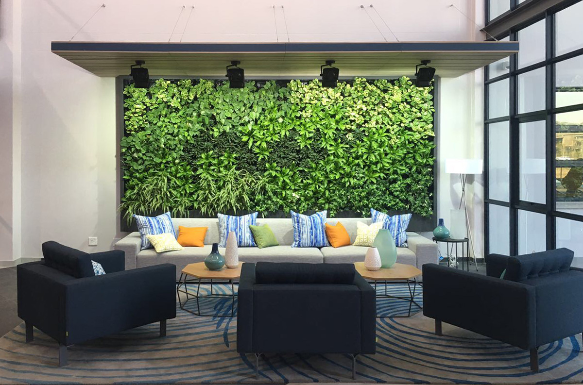 Vicinity Greenwall in living space