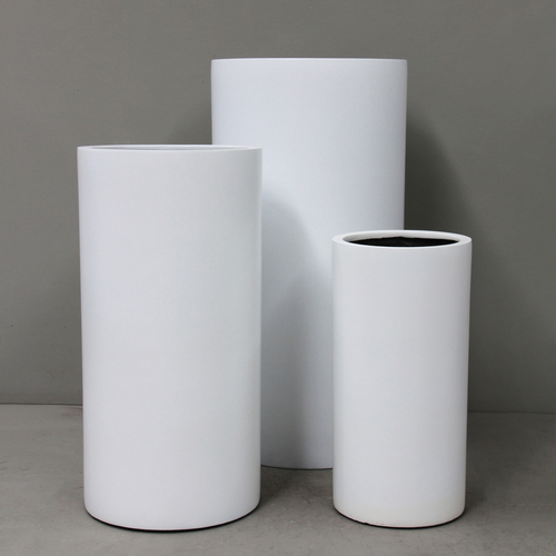 White Tall Cylinder