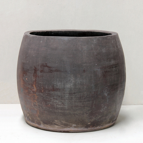Copper Barrel Pot - D75cm x H65cm