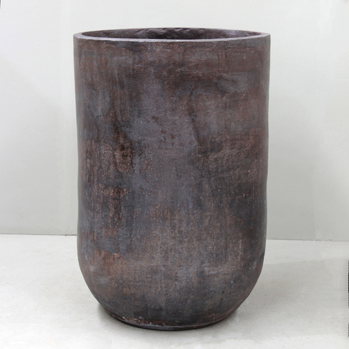 Copper Tall U Pot - D70cm x H100cm