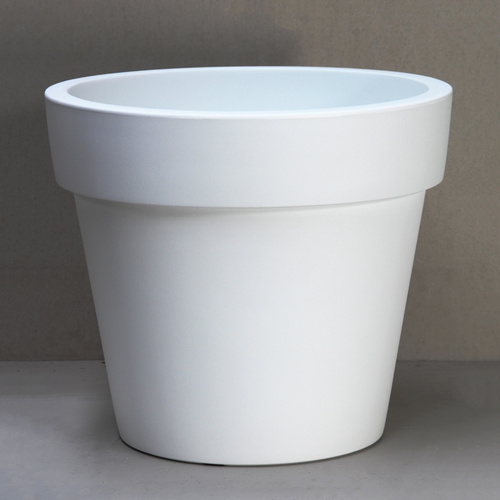 White Simple Flower Pot