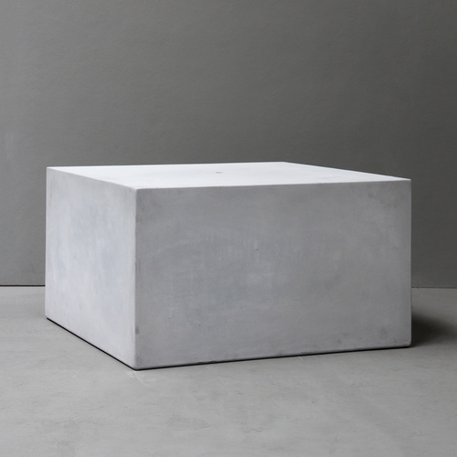 Grey Square Plinth - W70cm x H40cm