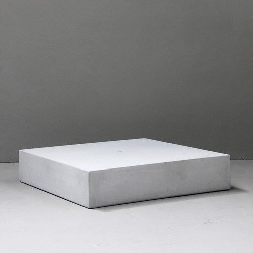 Grey Square Plinth - W70cm x H15cm