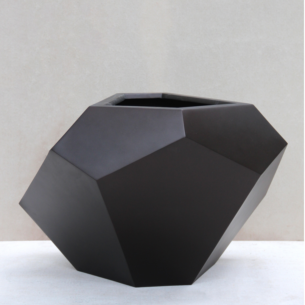 Black Prism Planter L88.9cm x H61cm