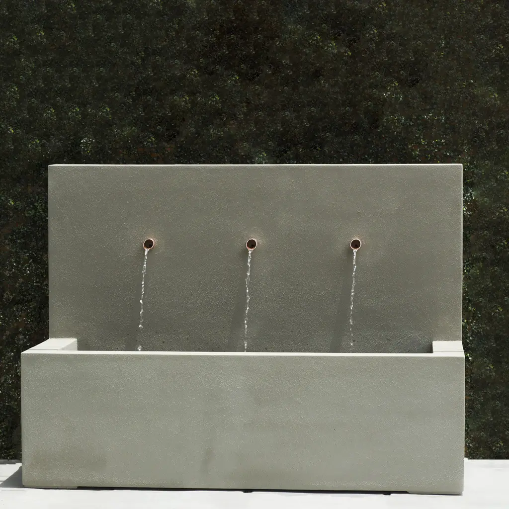 Weathered Zinc 3 Spout Fountain L168.8cm x W67.5cm x H123cm