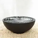 Black Volcano Bowl Open Top Bubbler D124cmm x H56cm