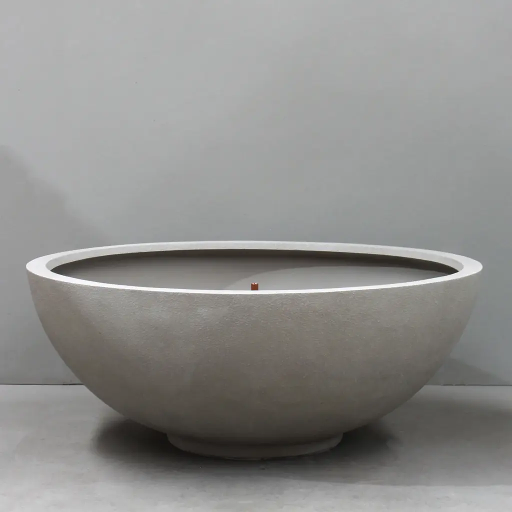 Natural Cement Volcano Bowl Open Top Bubbler D124cm x H56cm