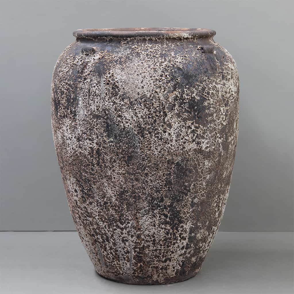 [TDR09OW] White Pickle Jar D75cm x H105cm