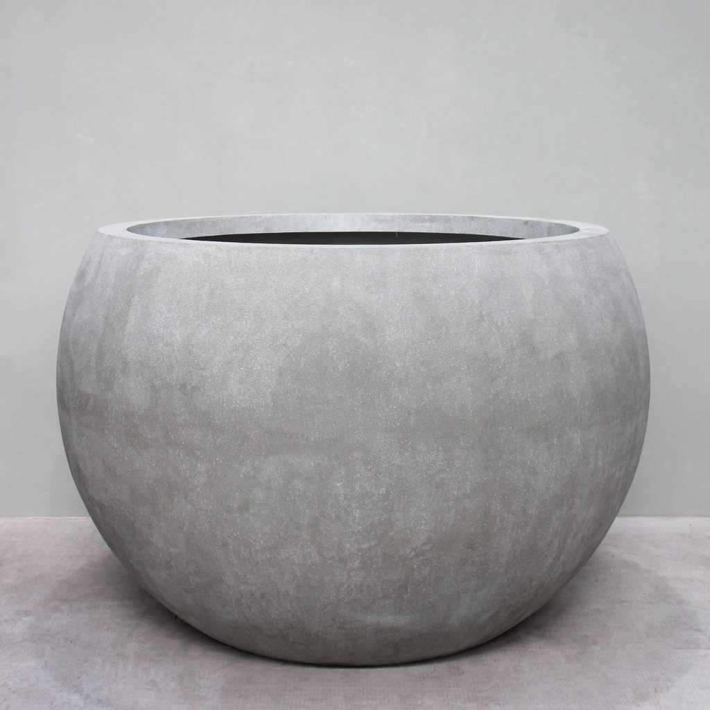 [GRR09NC] Natural cement XXL Ball Pot D175cm x H108cm