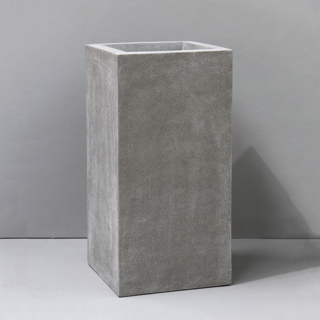 [GRS02NC] Natural Cement Tall Square W40cm x H80cm