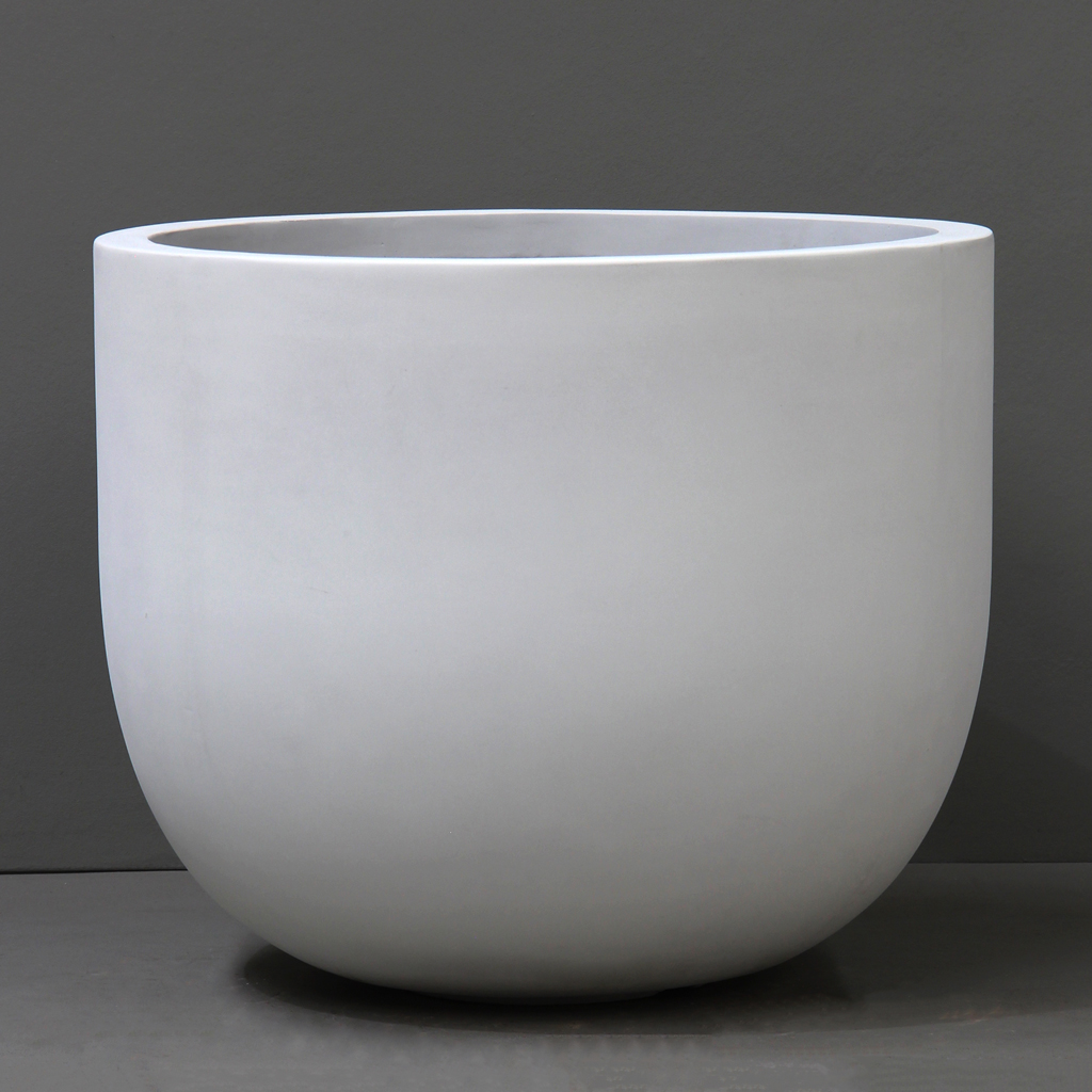 [URR01-112WT] White Contemporary U Planter (Extra Extra Large - D112cm x H92cm)