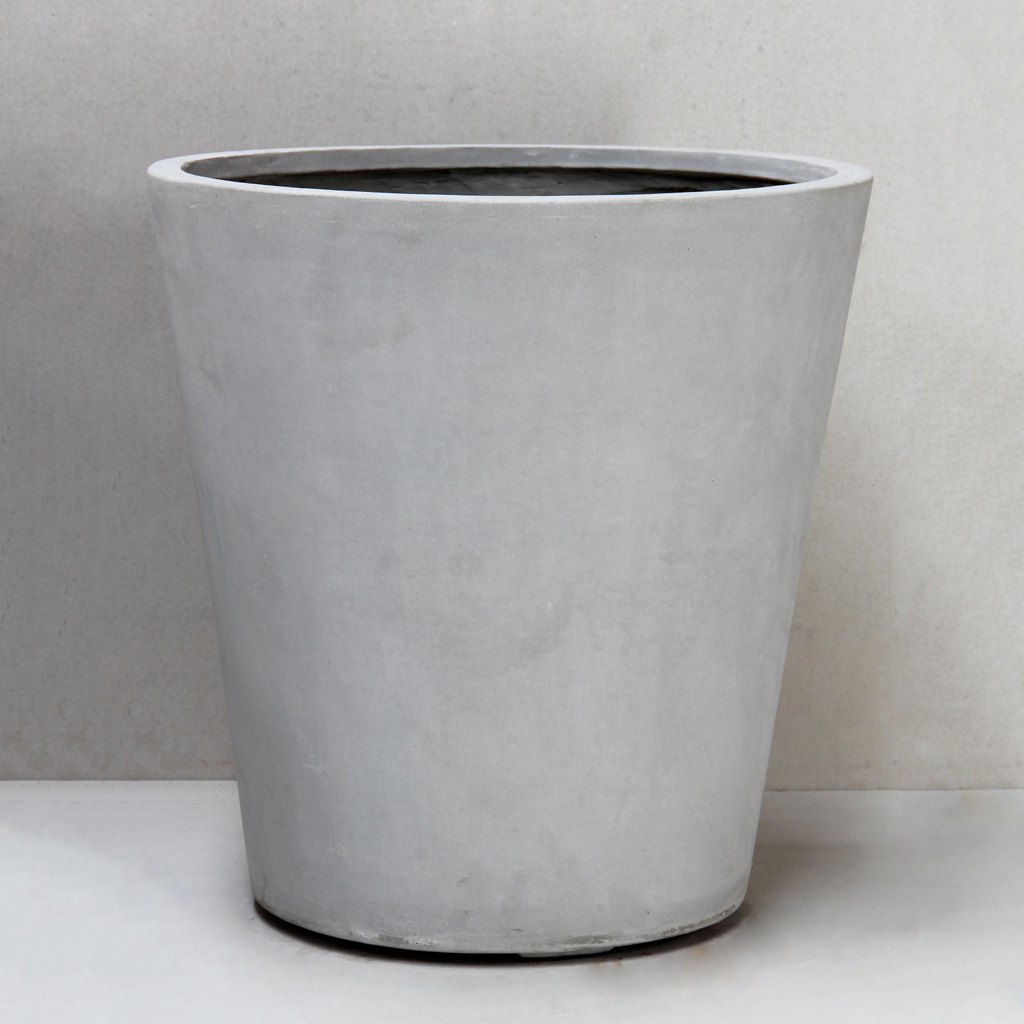 [URR10-60GR] Grey Cone Pot (Large - D60cm x H62cm)