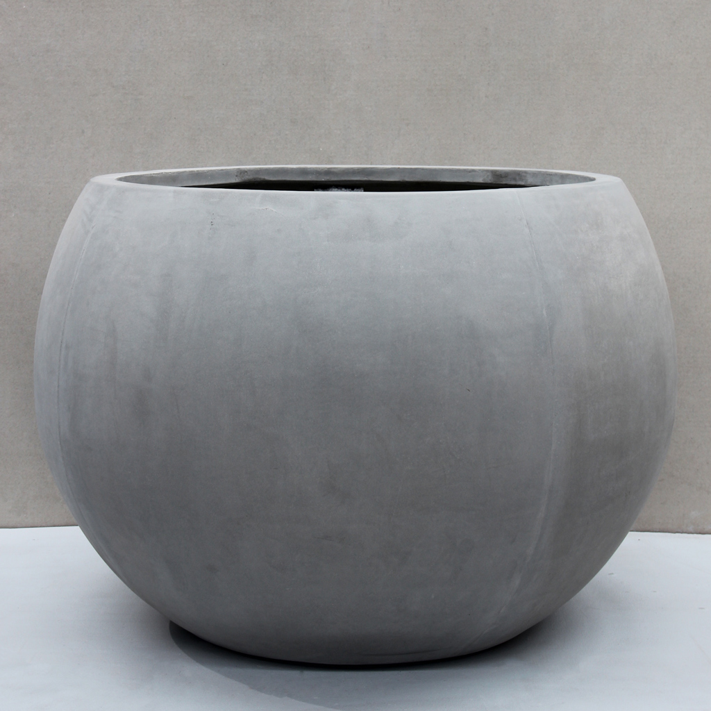 [URR13-110GR] Grey Orb Planter (Large - D110cm x H75cm)