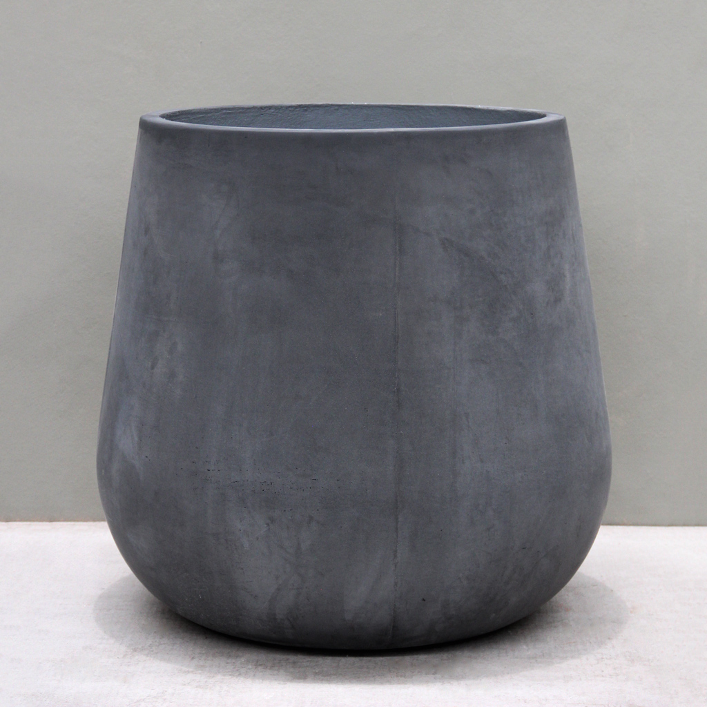 [URR14-76CH] Pigmented Charcoal Sack Pot (Large - D76cm x H72cm)