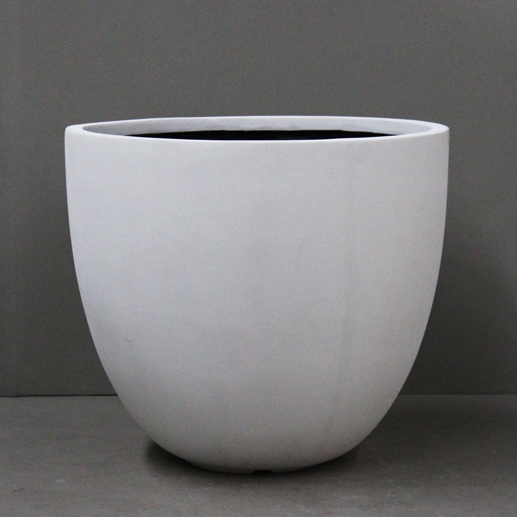 [URR17-90WT] White  Egg Pot (Extra Extra Large - D90cm x H75cm)