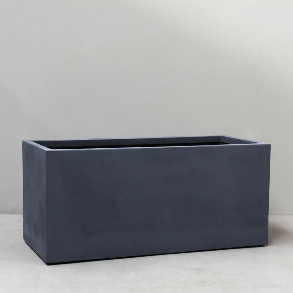 [URT02-120CH] Pigmented Charcoal Piazza Trough (Small - L120 x W55 x H50cm)