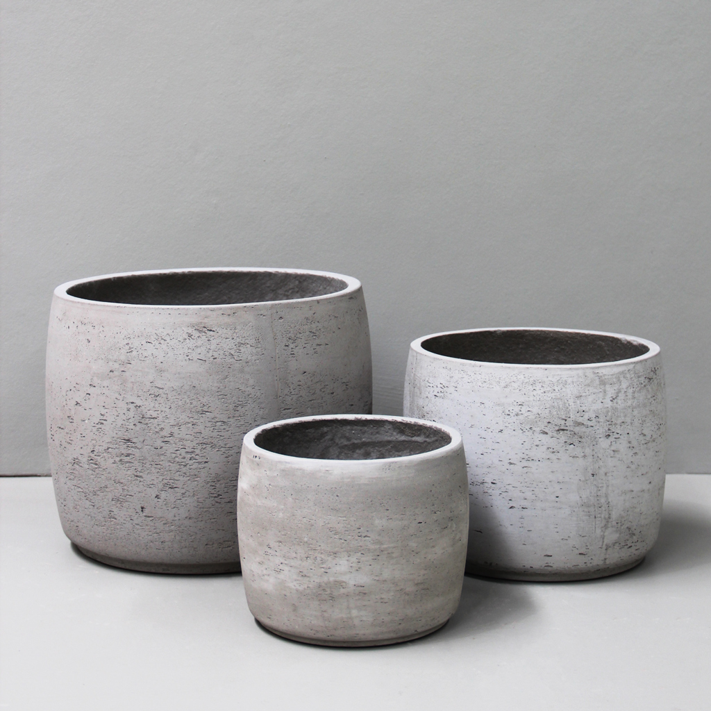 [MDR2LNT] Natural Barrel Pot (D36cm x H28cm)