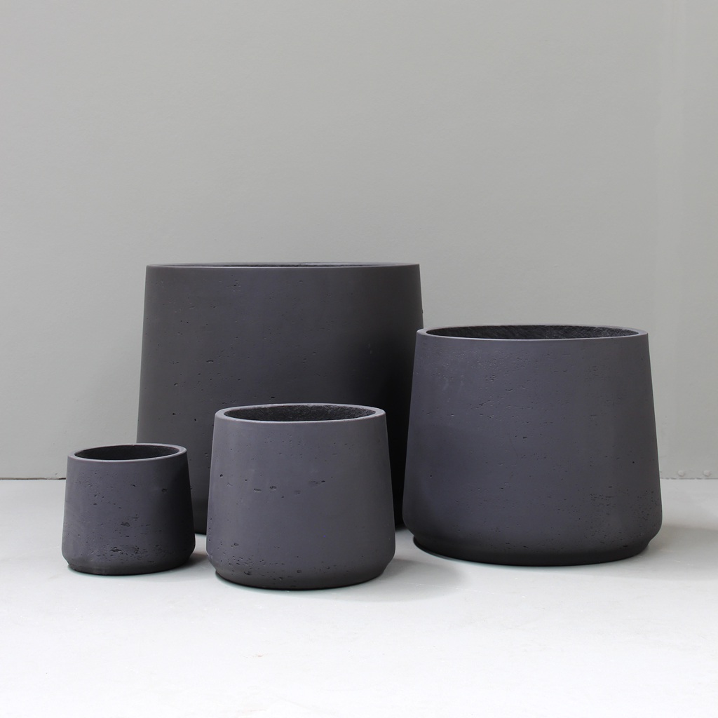 [MDR5LBK] Black Memphis Pot (D45cm x H37.5cm)