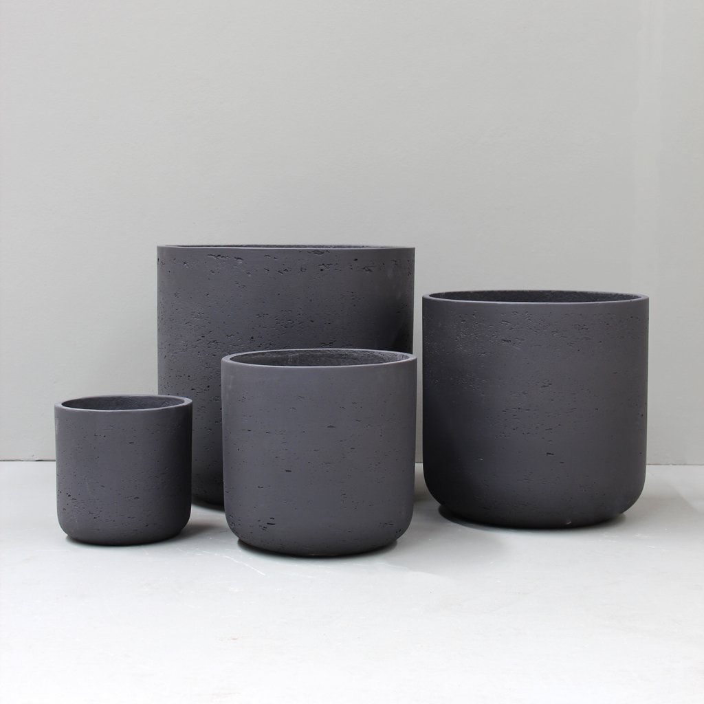 [MDR6LBK] Black Luxor Pot (D39cm x H37.5cm)