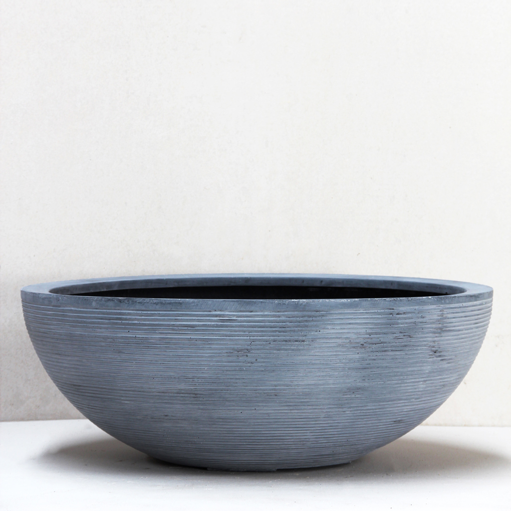 [TLR2-60GR] Grey Low Bowl (Medium - D60cm x H18cm)