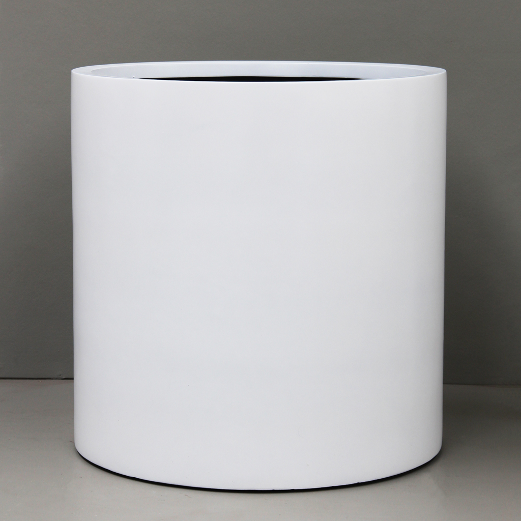 [BR1-70WH] White Drum Pot (Extra Extra Large - D70cm x H70cm)