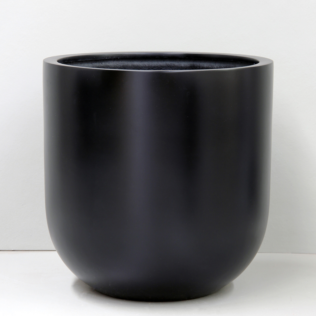 [BR2-60BK] Black Bullet Pot (Extra Large - D60cm x H60cm)