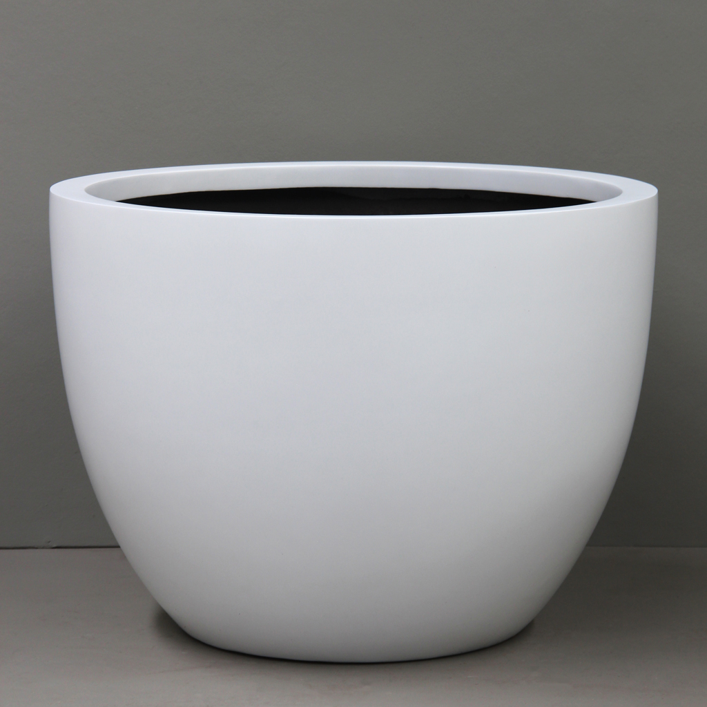 [BR3-106WH] White Egg Pot (Extra Extra Large - D106cm x H76cm)