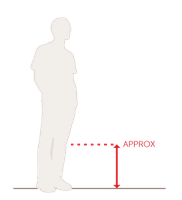 [PRR05L-RG] Rough Grey Upper Vertical Stripe U Pot (Large - D55cm x H57cm)