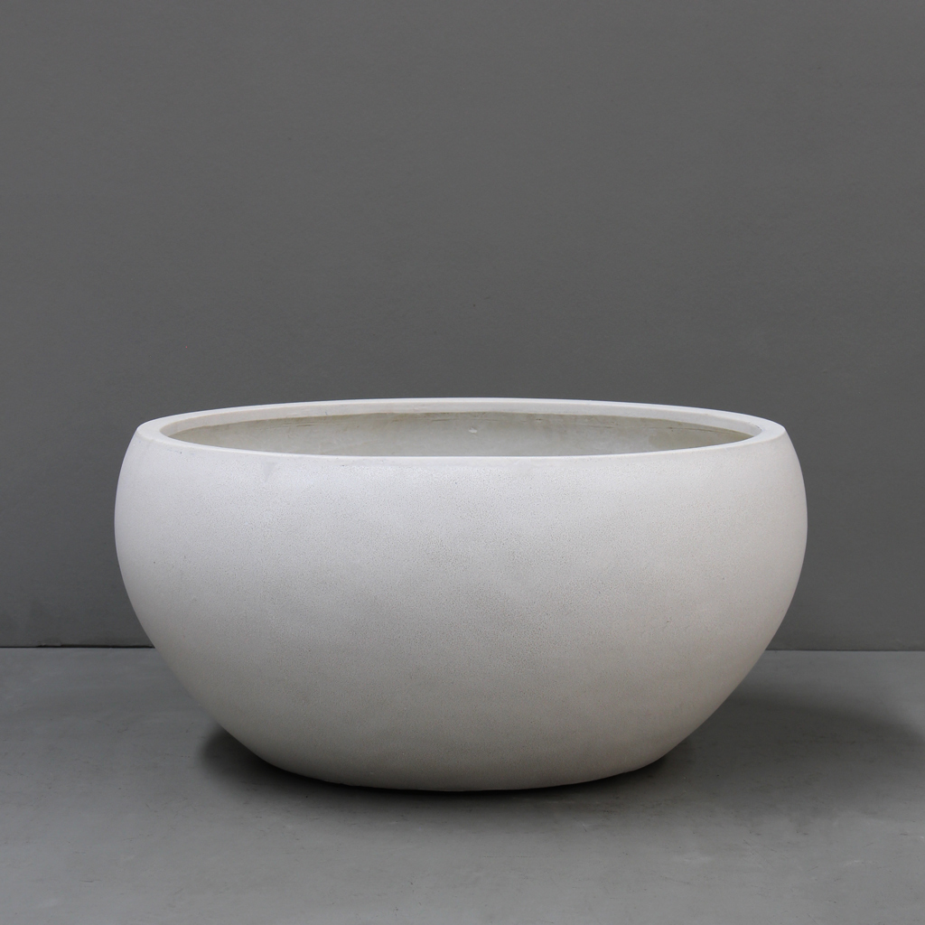 [BR7-73IV] Ivory Hibachi Bowl (Large - D73cm x H35cm)