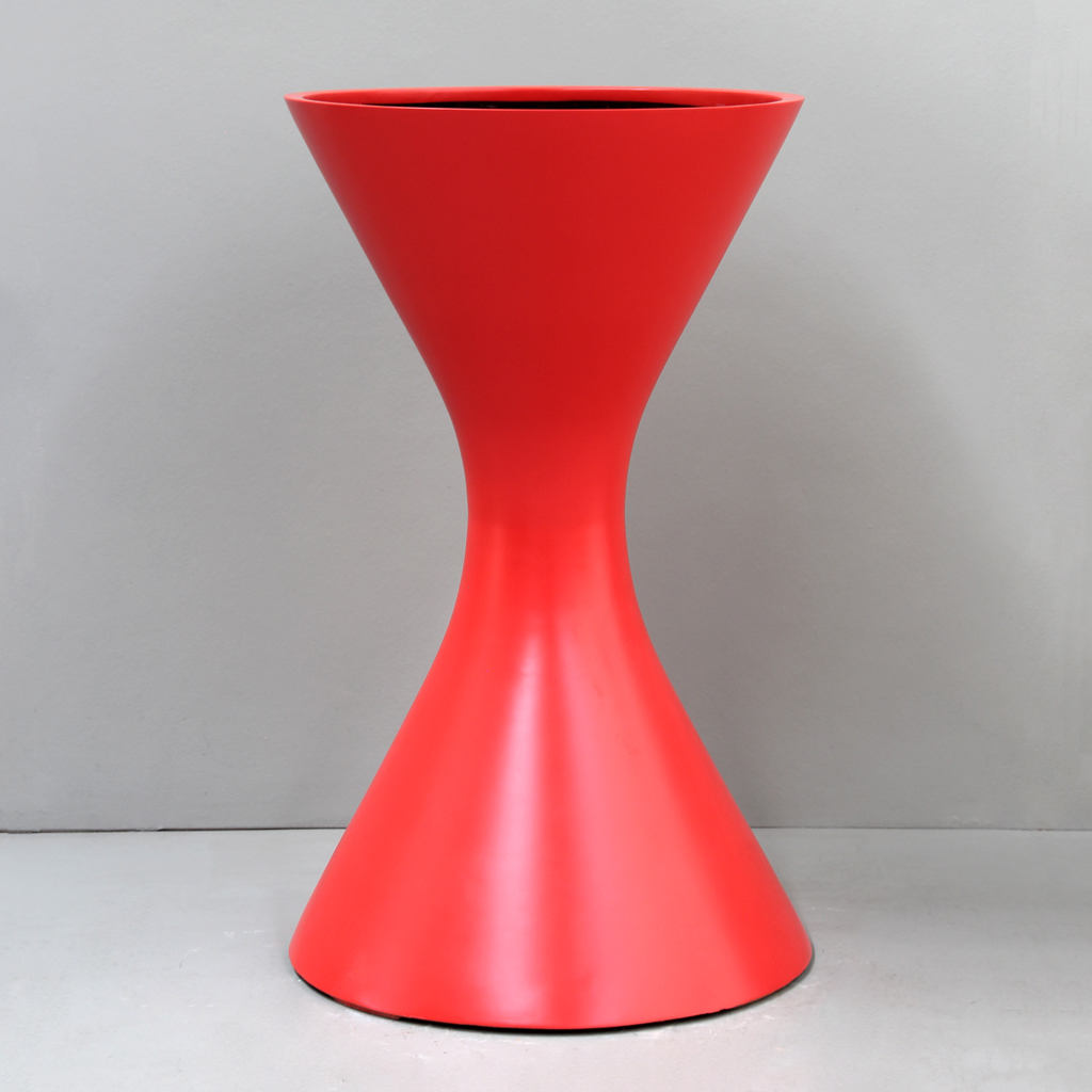 [BR9L-R] Red Fab Planter (Large - D55cm x H90cm)