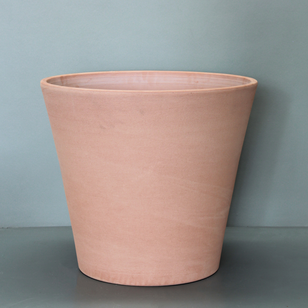 [DIT02L-WG] White Garden Scratched Cone Pot (D60cm x H53cm)