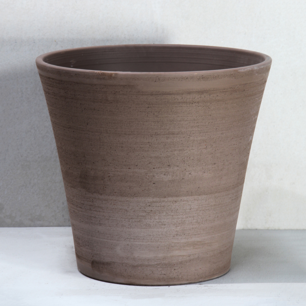 [DIT02L-GR] Graphite Scratched Cone Pot  (D60cm x H53cm)