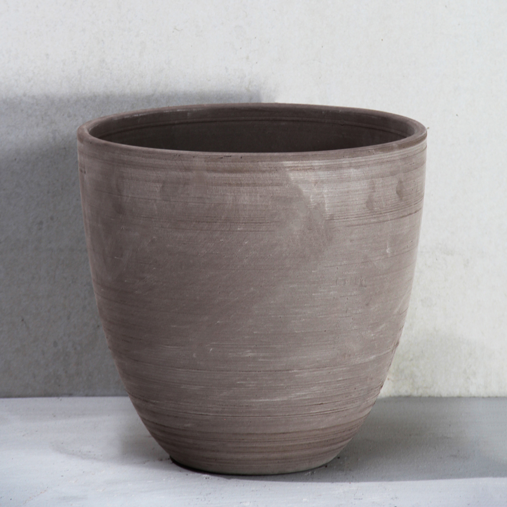 [DIT03L-GR] Graphite Scratched Tall California Pot (D34cm x H33cm)