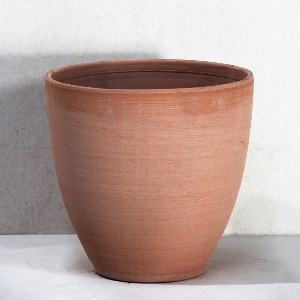 [DIT03L-WG] White Garden Scratched Tall California Pot (D34cm x H33cm)