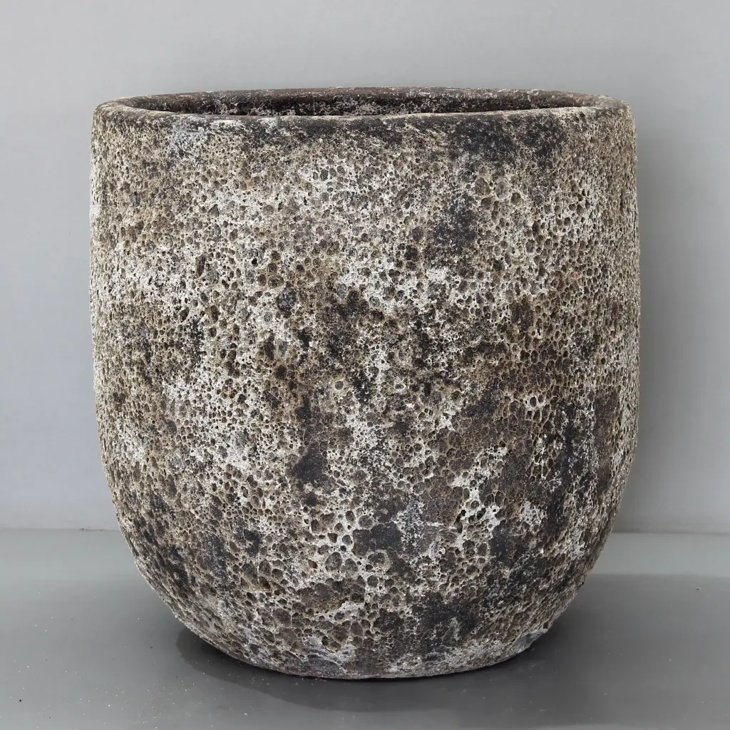 [TDR02-70OW] White Tall U Pot (D70cm x H75cm)