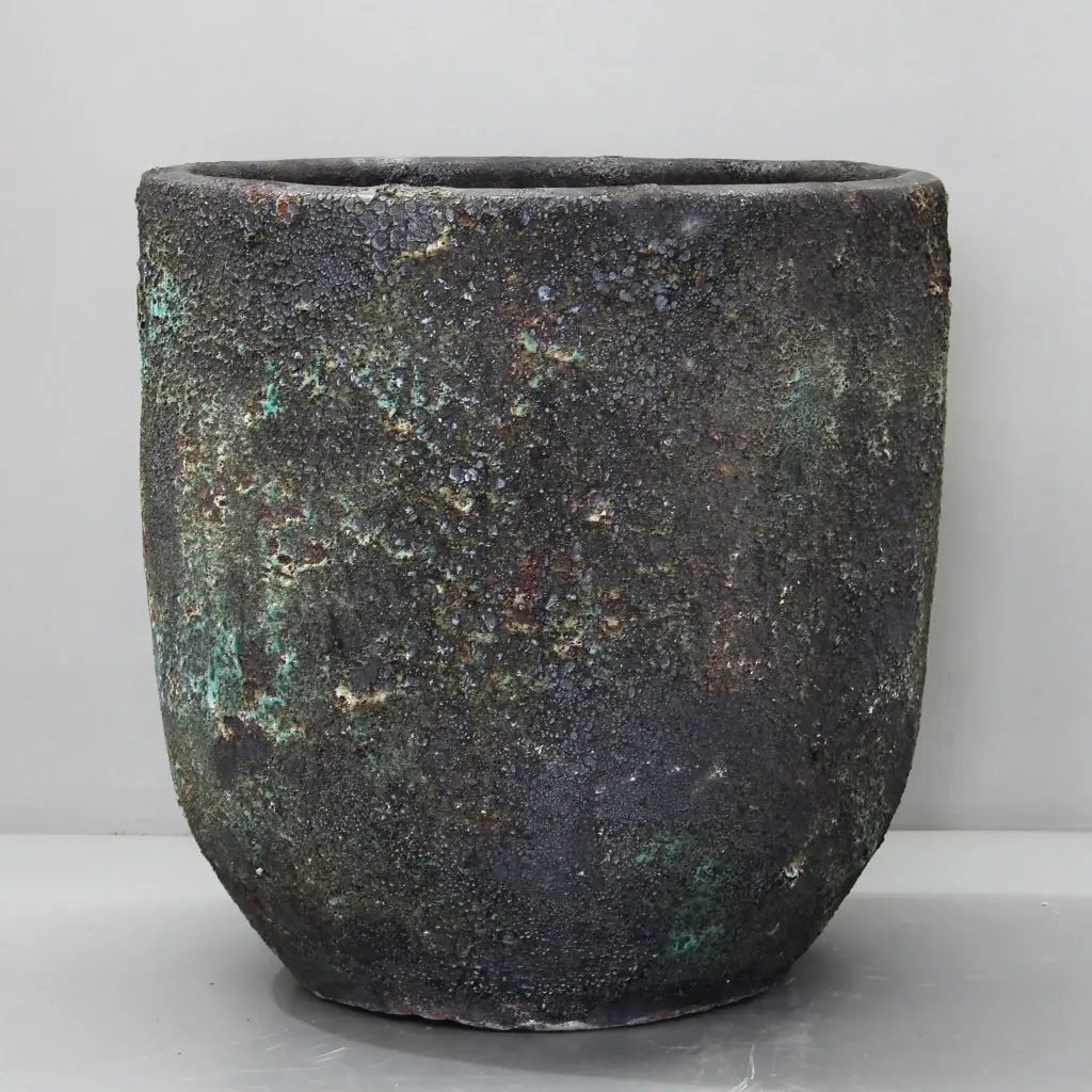 Midnight Green Tall U Pot