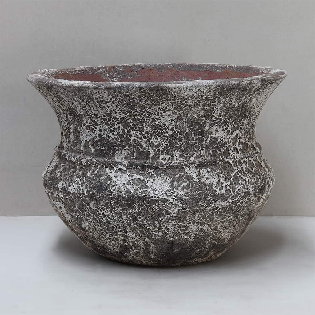 [TDR08-74OW] White Tulip Pot (Large - D74cm x H51cm)