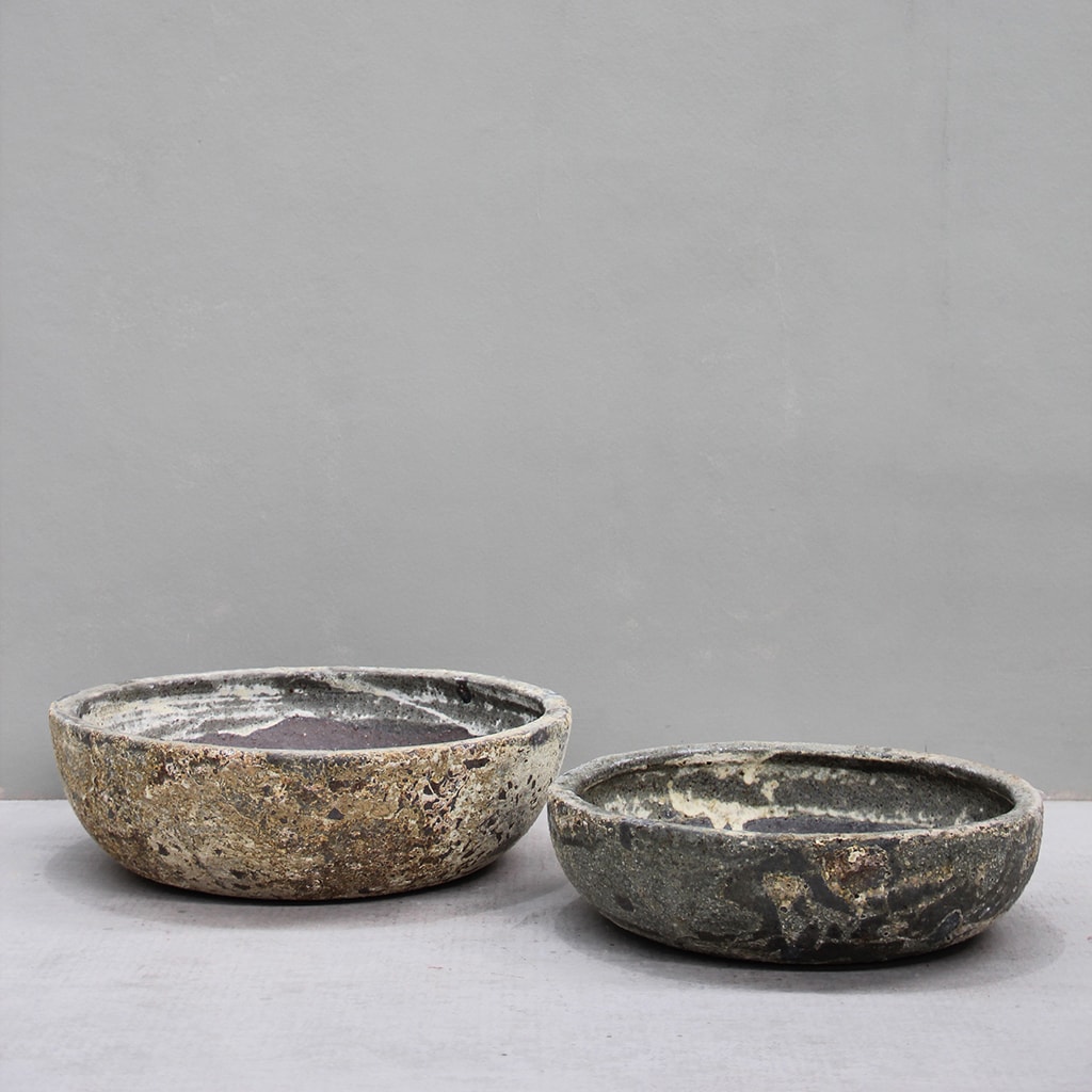 [6347-58AD] Low Bowl Planter  (Large - D58cm x H18cm)