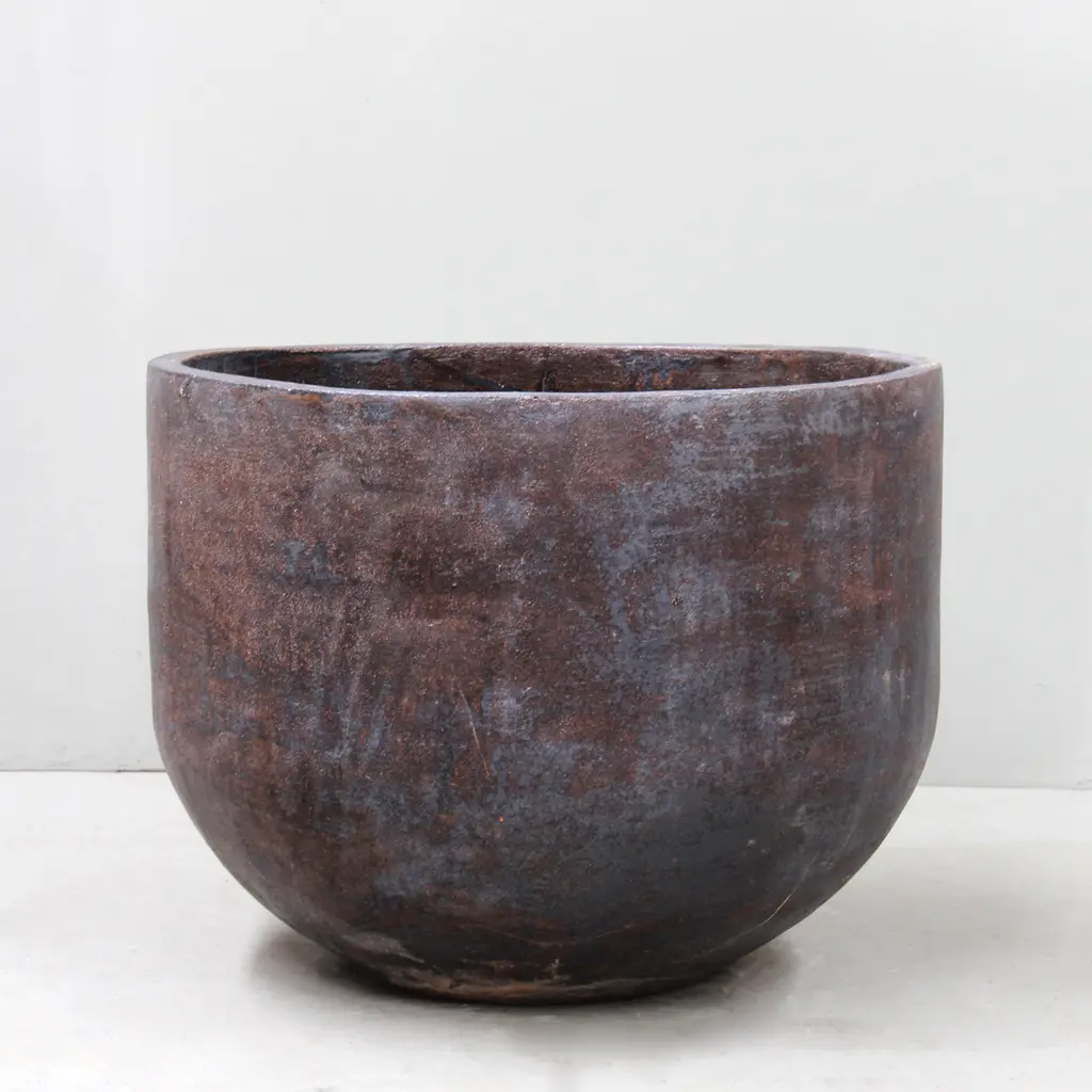 [PF379L-CO] Copper Wide U Pot (Large - D75cm x H63cm)