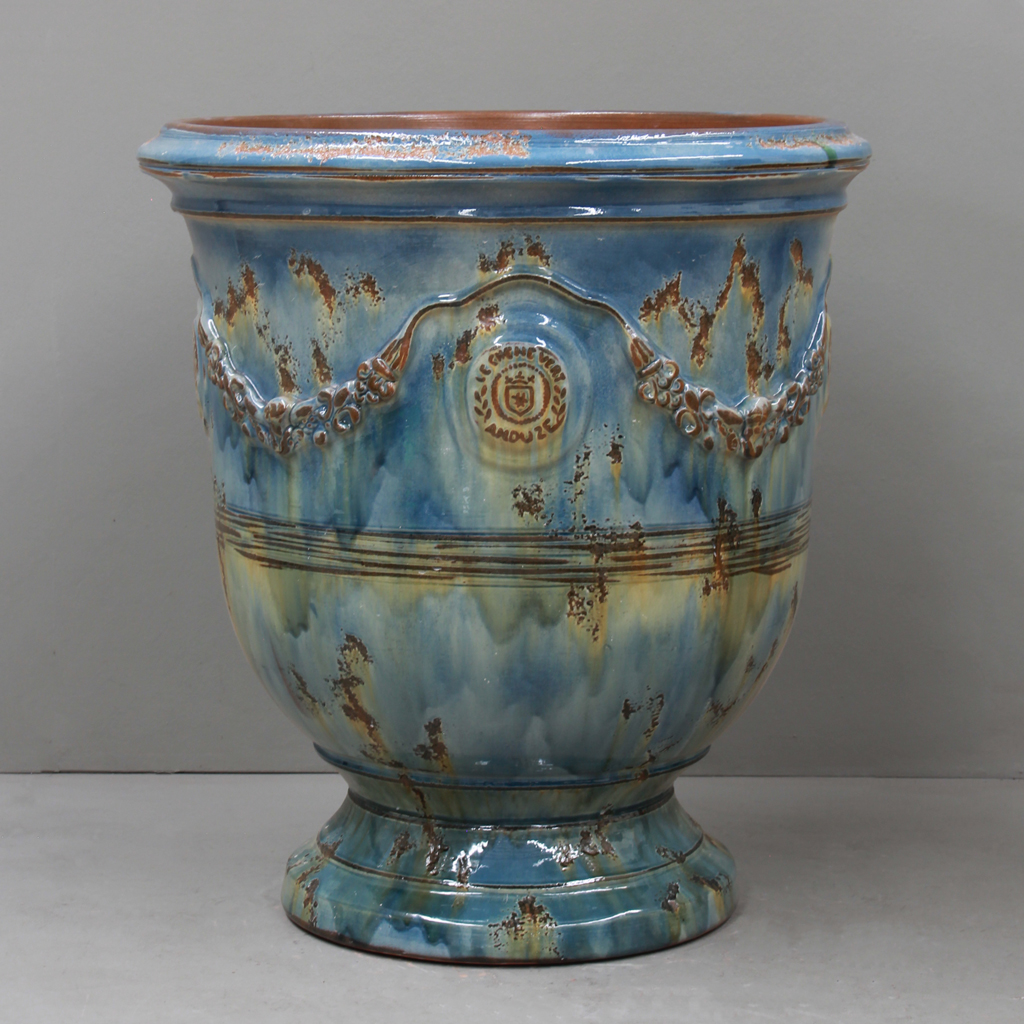 [A85BLG] Blue Lagoon Traditional Anduze Urn (Versailles - D75cm x H85cm)