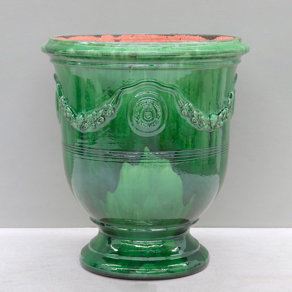 [A85V] Green Traditional Anduze Urn (Versailles - D75cm x H85cm)