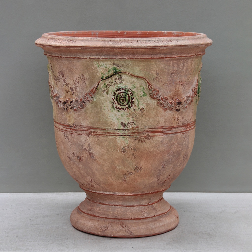 [A85A] Antique Finish Traditional Anduze Urn (Versailles - D75cm x H85cm)