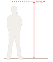 [PB6429BU] Burnt Umber Caduceus Fountain (Large - D84cm x H205cm)