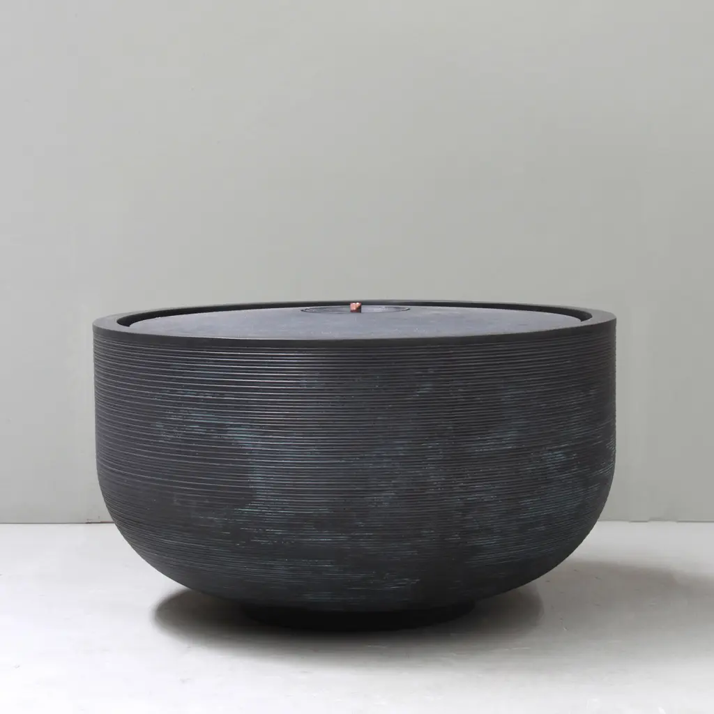 [FN2386RB] Real Bronze Finish Cascade Bubbler Fountain   (Large - D187cm x H71cm)