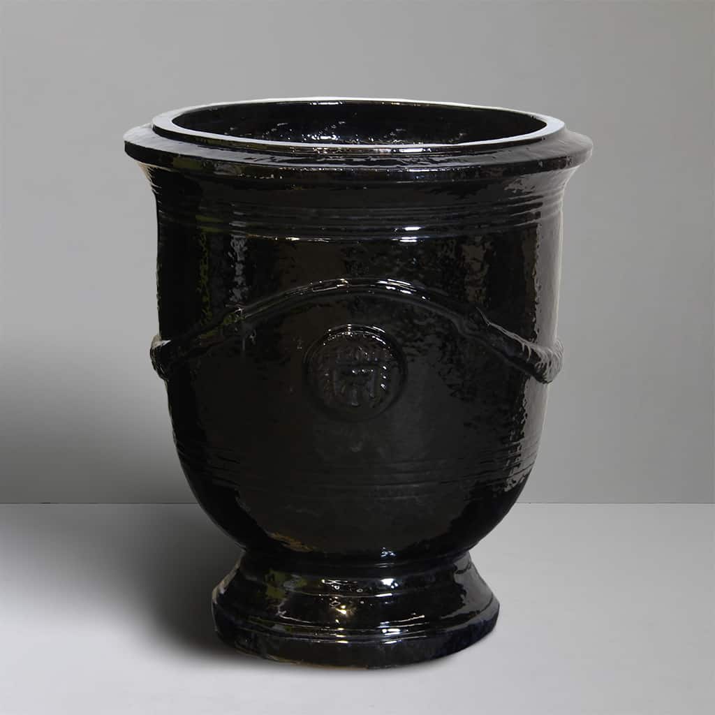 [4023XL-BK] Black French Style Urn (D68cm x H73cm)