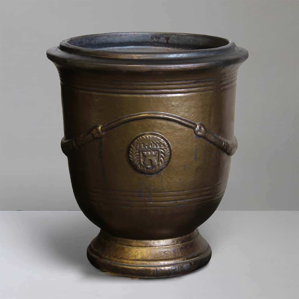 [4023XL-HM] Heavy Metal French Style Urn (D68cm x H73cm)