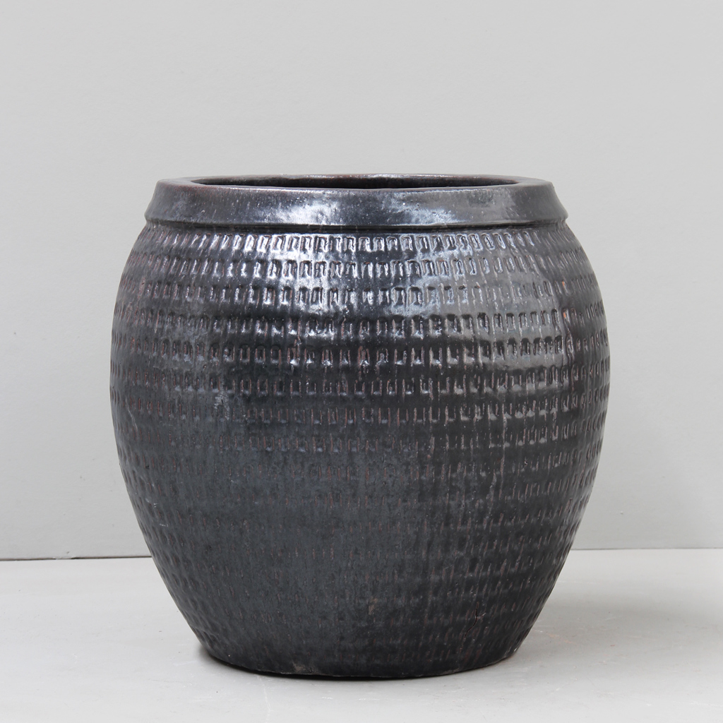 [3024S-L] Lava Dimple Collar Pot                                        (D50 x H55cm)