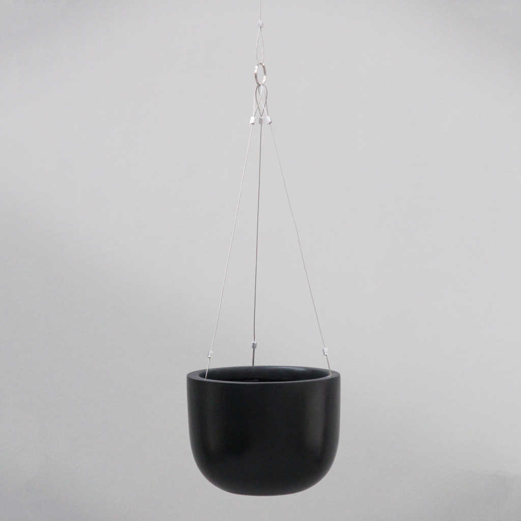 [BHP1-BK] Black Hanging Pot D20cm x H15cm