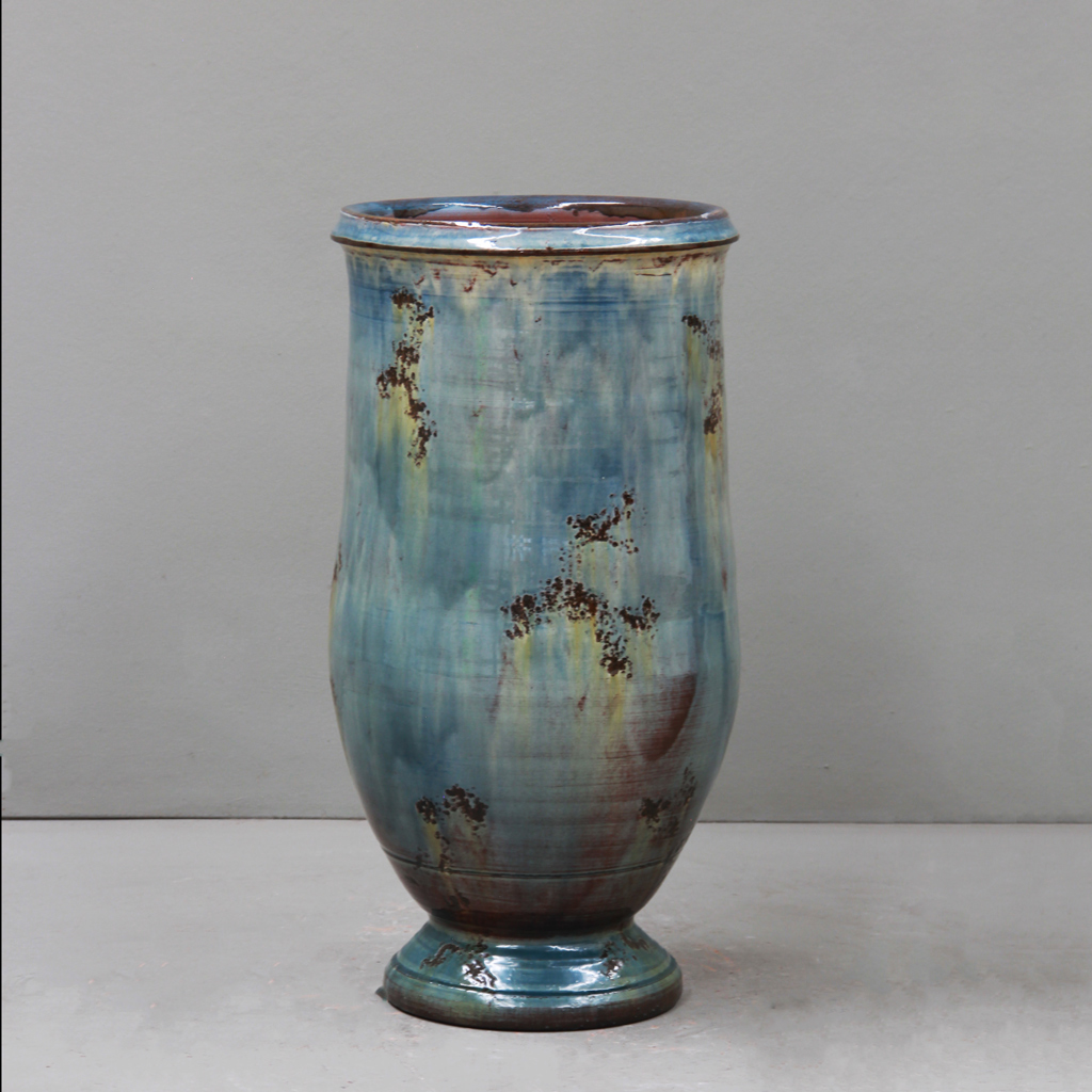 [JAO70BLG] Blue Lagoon Décor Olive Jar (Large - D33-39cm x H65-70cm)